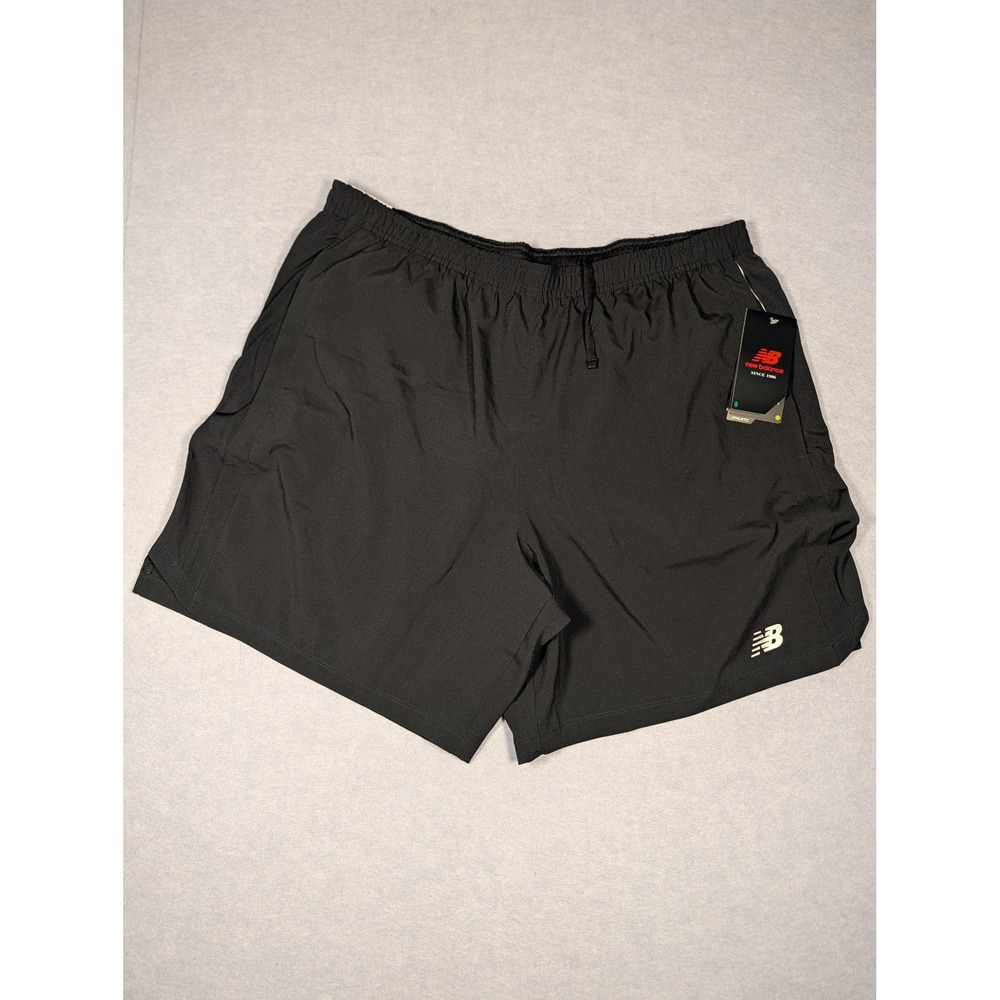 New Balance Accel 7in Short Mens XL Black Running Athletic MS23230 NWT